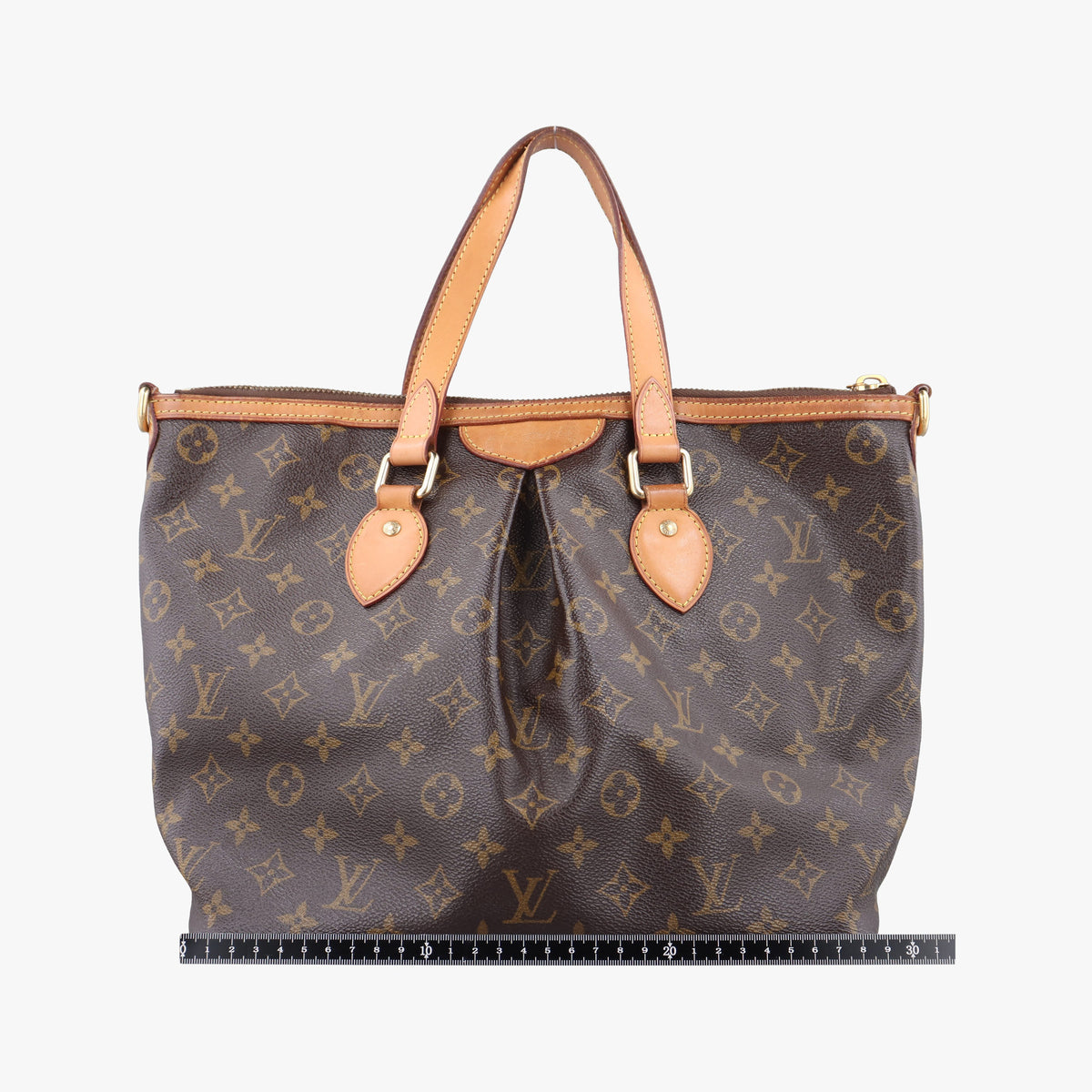 Pre-owned Louis Vuitton PALERMO PM brown Monogram Canvas M40145 shoulderbag | stylenewstar