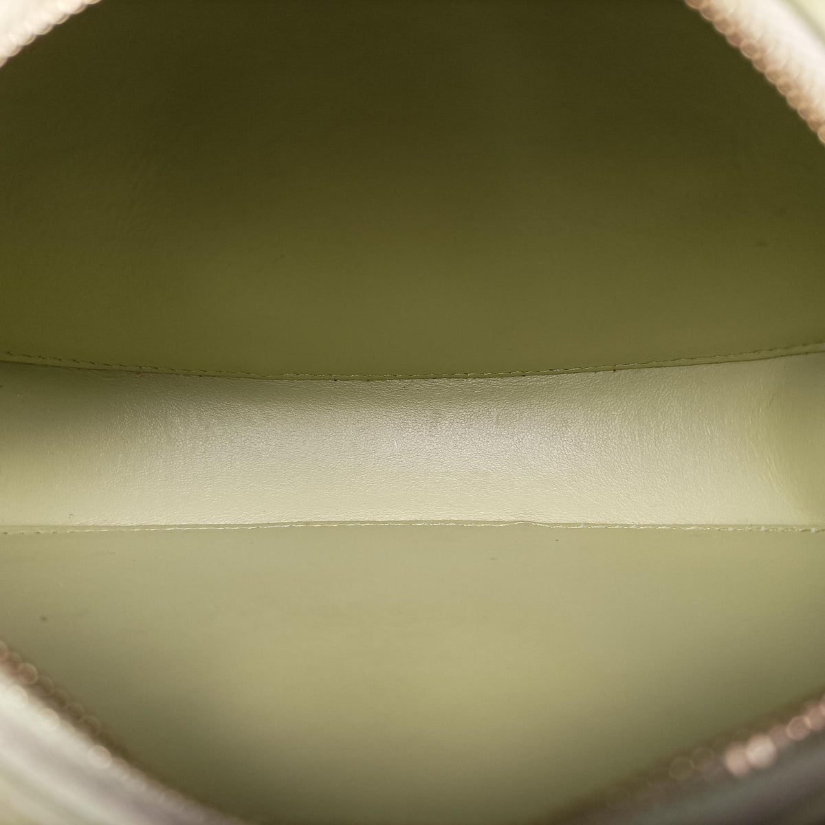 Pre-owned Celine Oval Purse Cuir Triomphe Green Leather  shoulderbag | stylenewstar