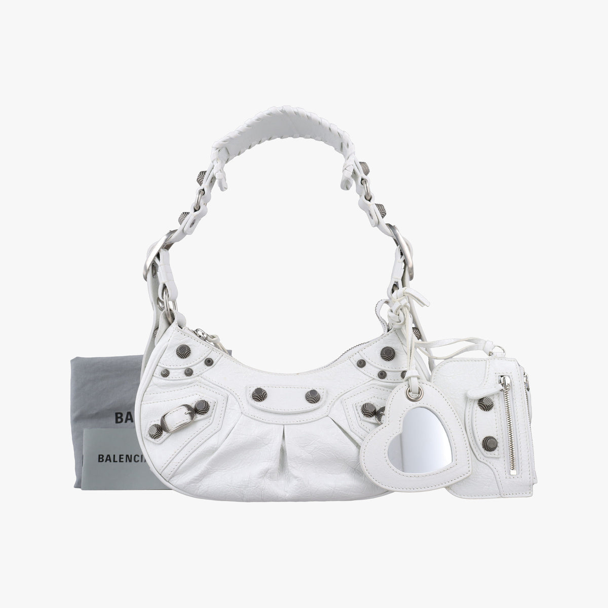 Secondhand Balenciaga Le Cagole White lambskin  shoulderbag | stylenewstar