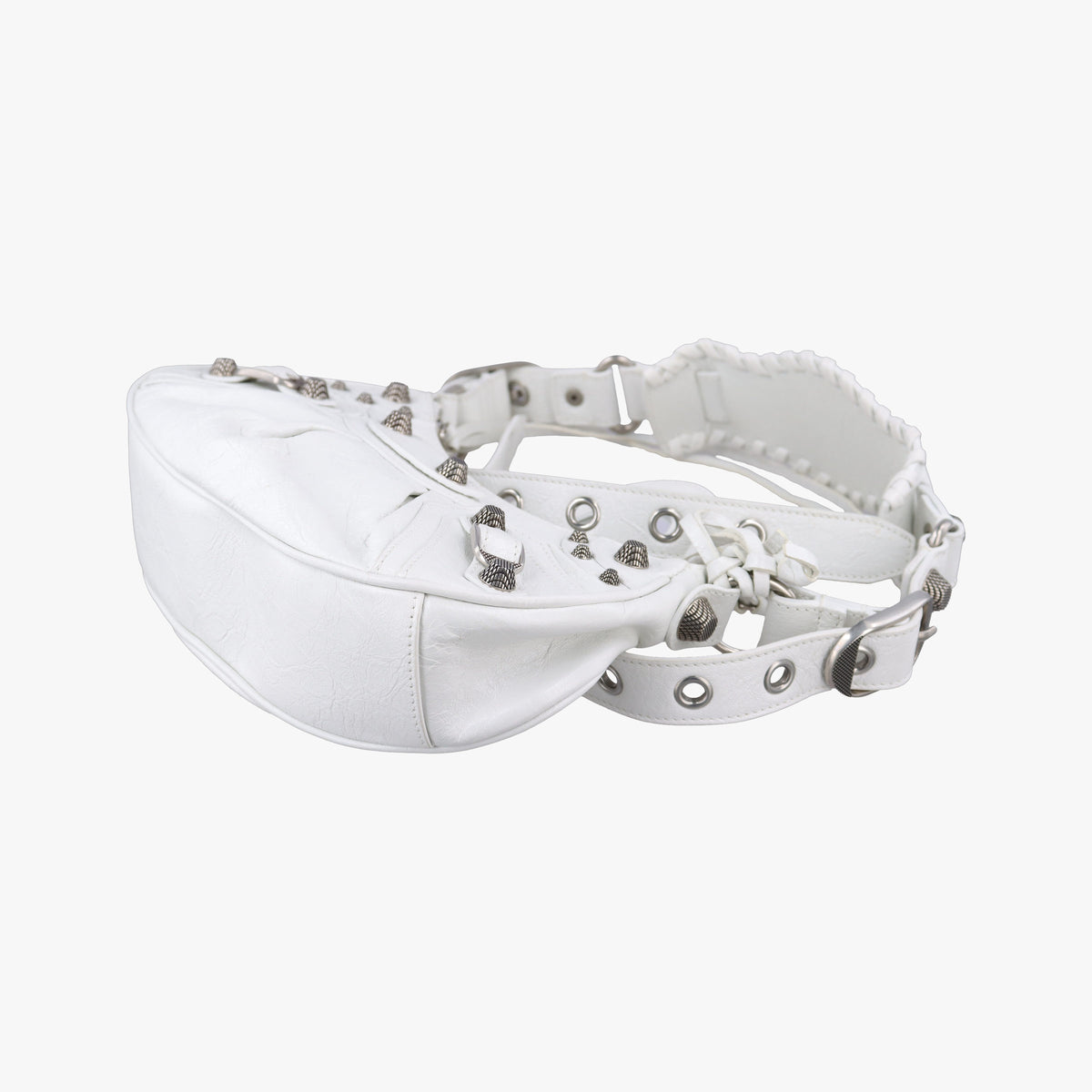 Secondhand Balenciaga Le Cagole White lambskin  shoulderbag | stylenewstar
