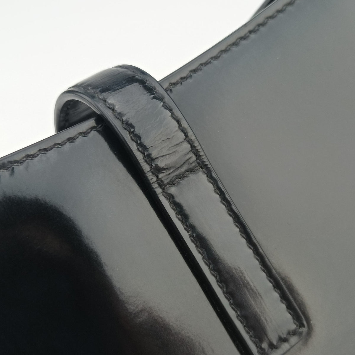 Vintage Yves Saint Laurent LE 5 a 7 Mini Hobo Black Patent 57223 shoulderbag | stylenewstar