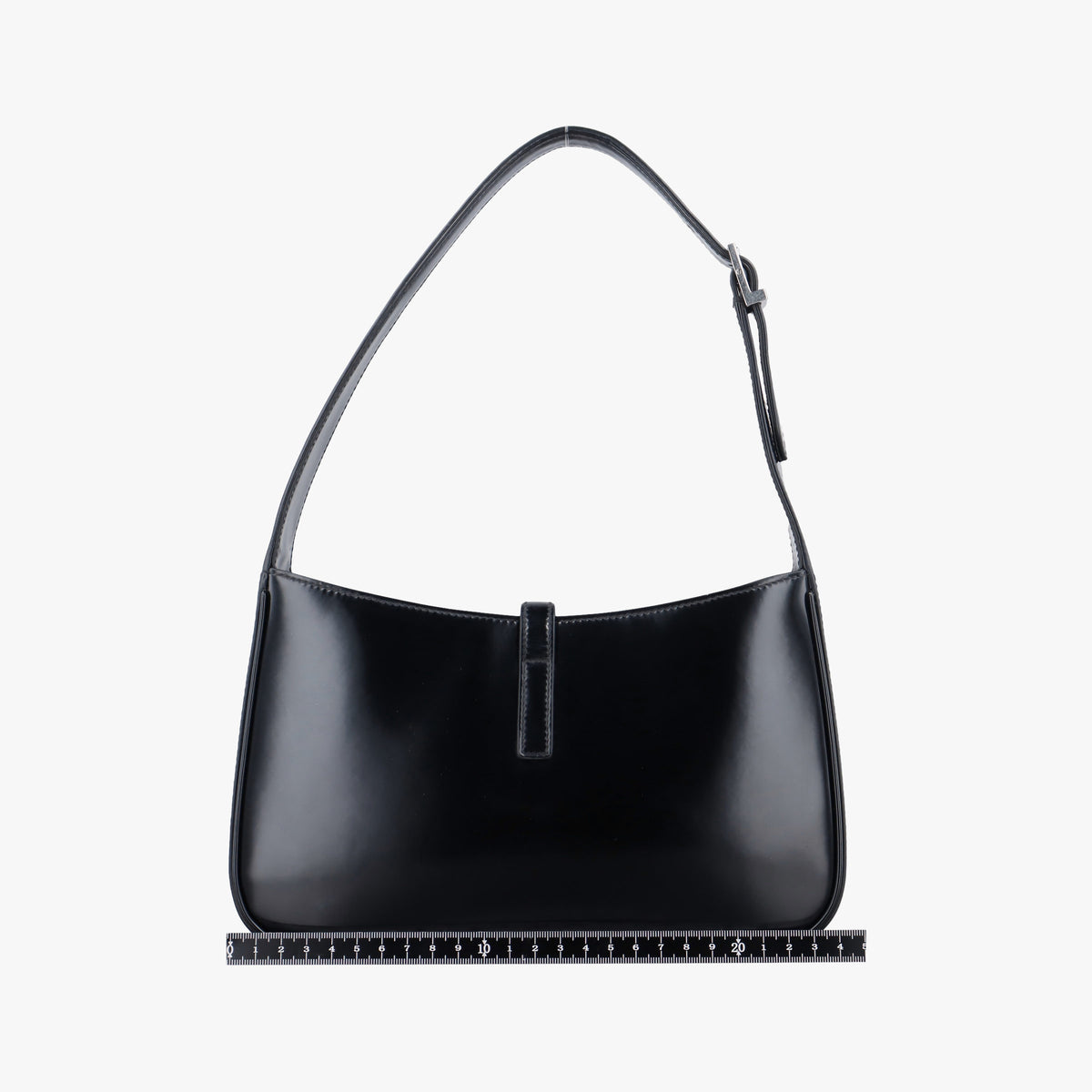 Vintage Yves Saint Laurent LE 5 a 7 Mini Hobo Black Patent 57223 shoulderbag | stylenewstar