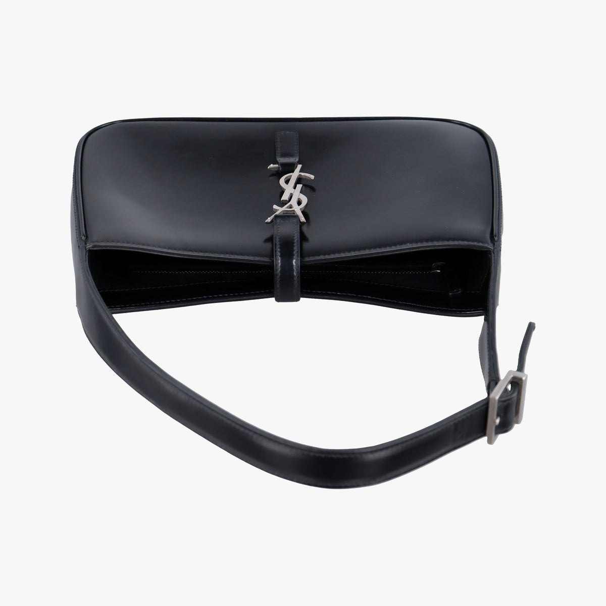 Vintage Yves Saint Laurent LE 5 a 7 Mini Hobo Black Patent 57223 shoulderbag | stylenewstar