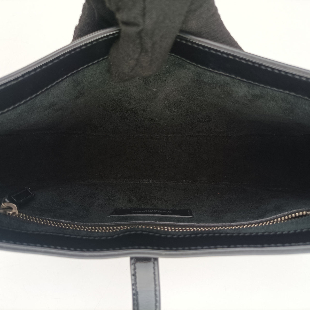 Vintage Yves Saint Laurent LE 5 a 7 Mini Hobo Black Patent 57223 shoulderbag | stylenewstar