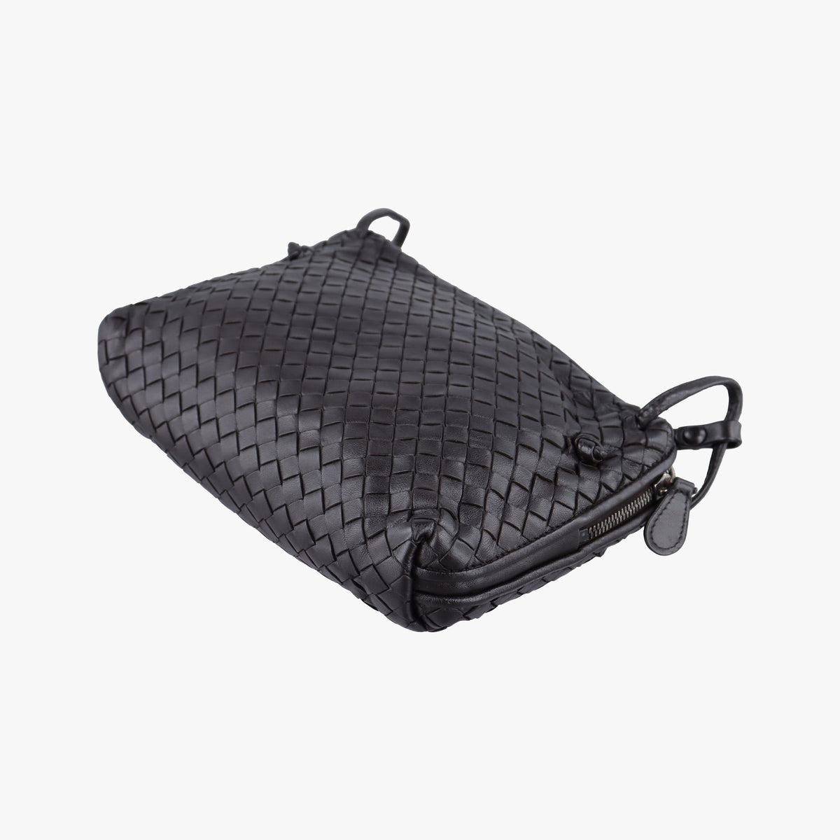 Pre-owned Bottega Veneta Nodini Intrecciato Brown Lambskin  shoulderbag | stylenewstar