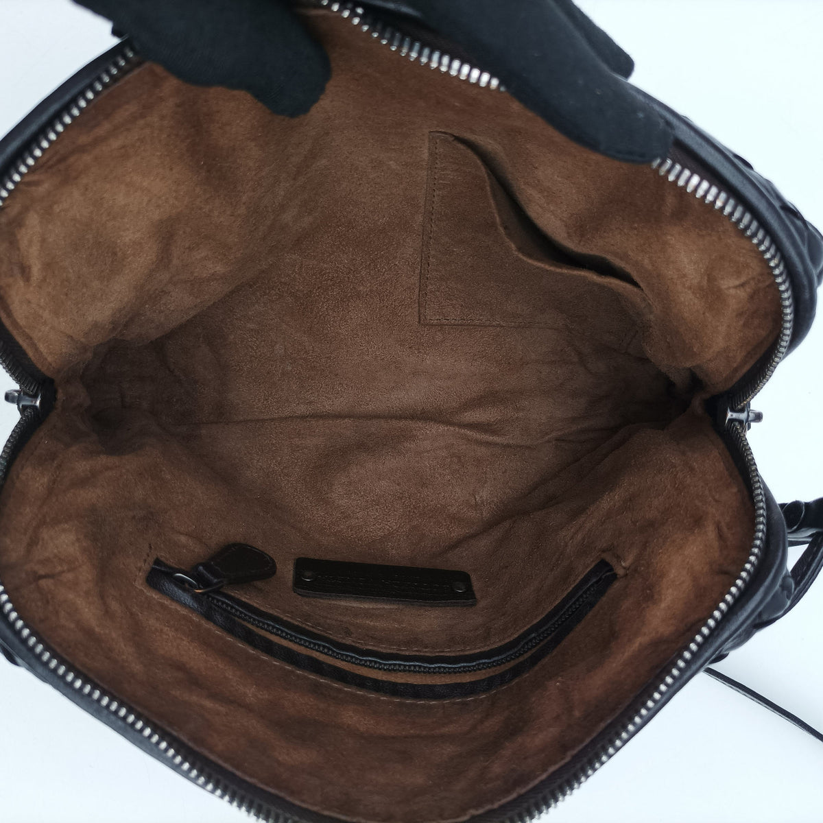 Pre-owned Bottega Veneta Nodini Intrecciato Brown Lambskin  shoulderbag | stylenewstar