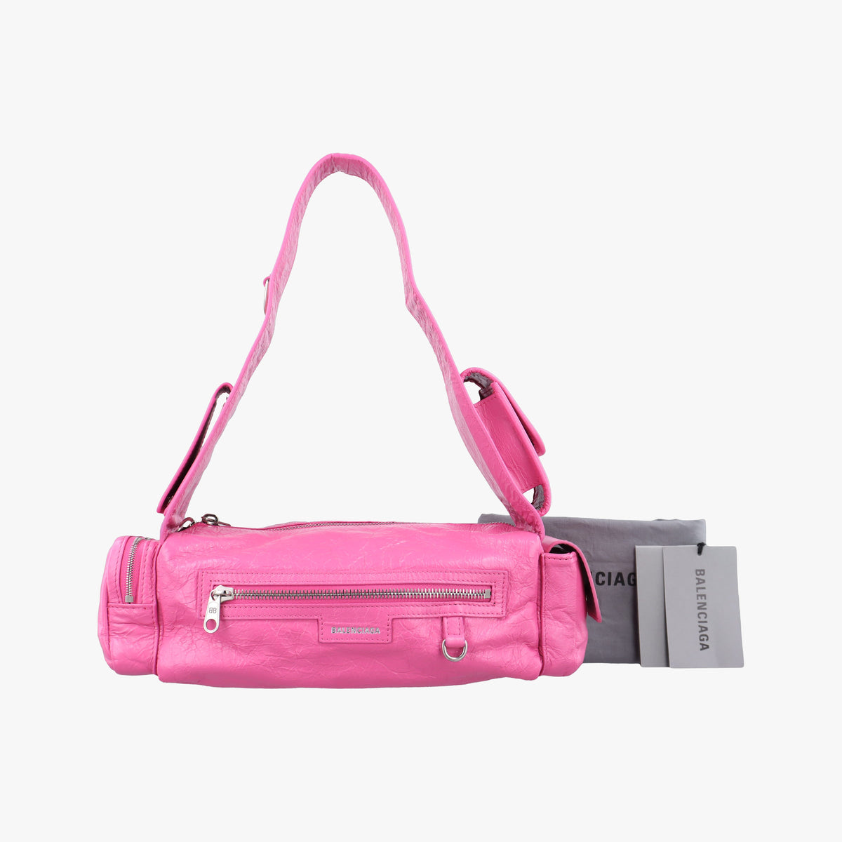 Pre-owned Balenciaga Superbusy XS Sling Bag Pink leather 762516 shoulderbag | stylenewstar