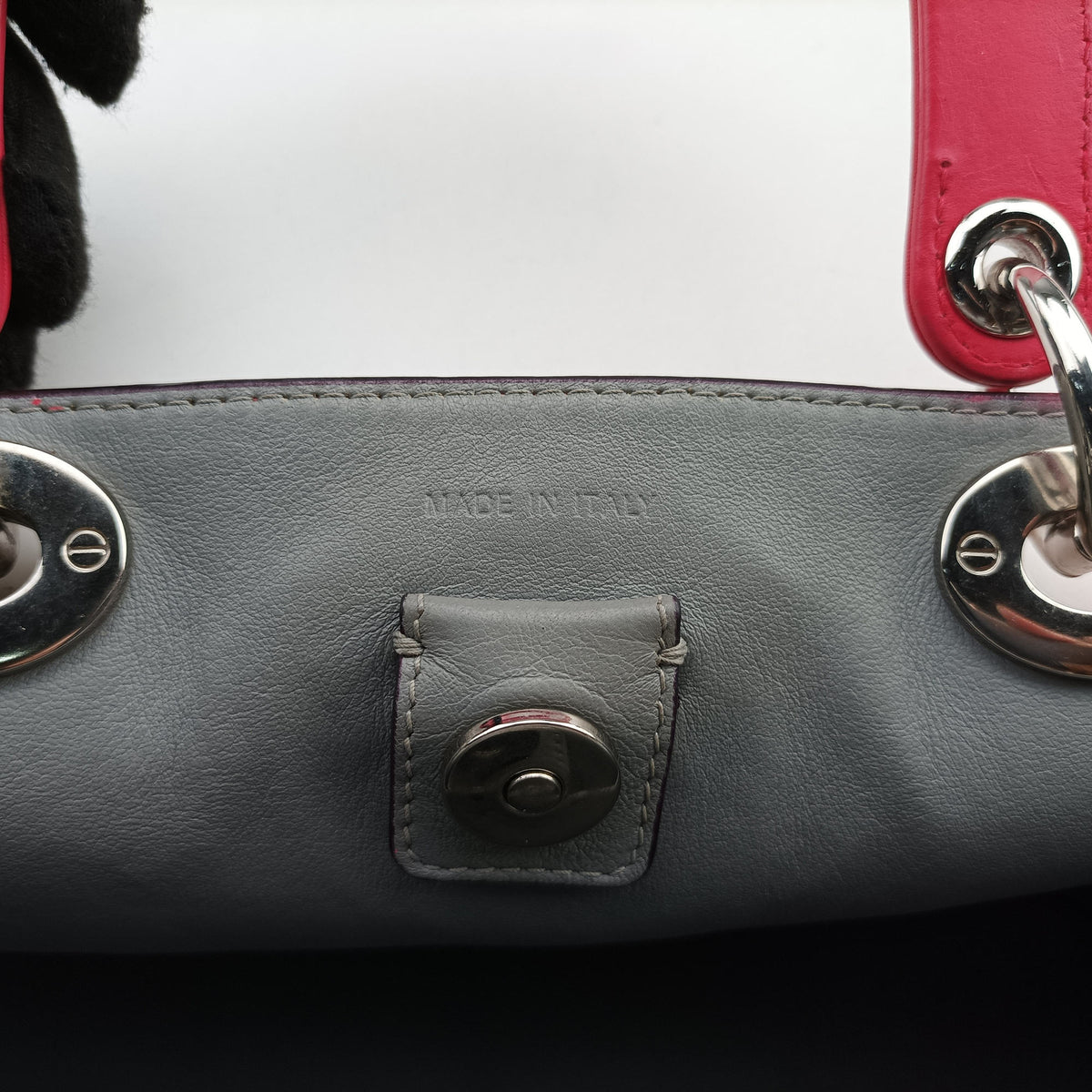 Pre-owned Christian Dior Diorissimo Rose Leather  shoulderbag | stylenewstar