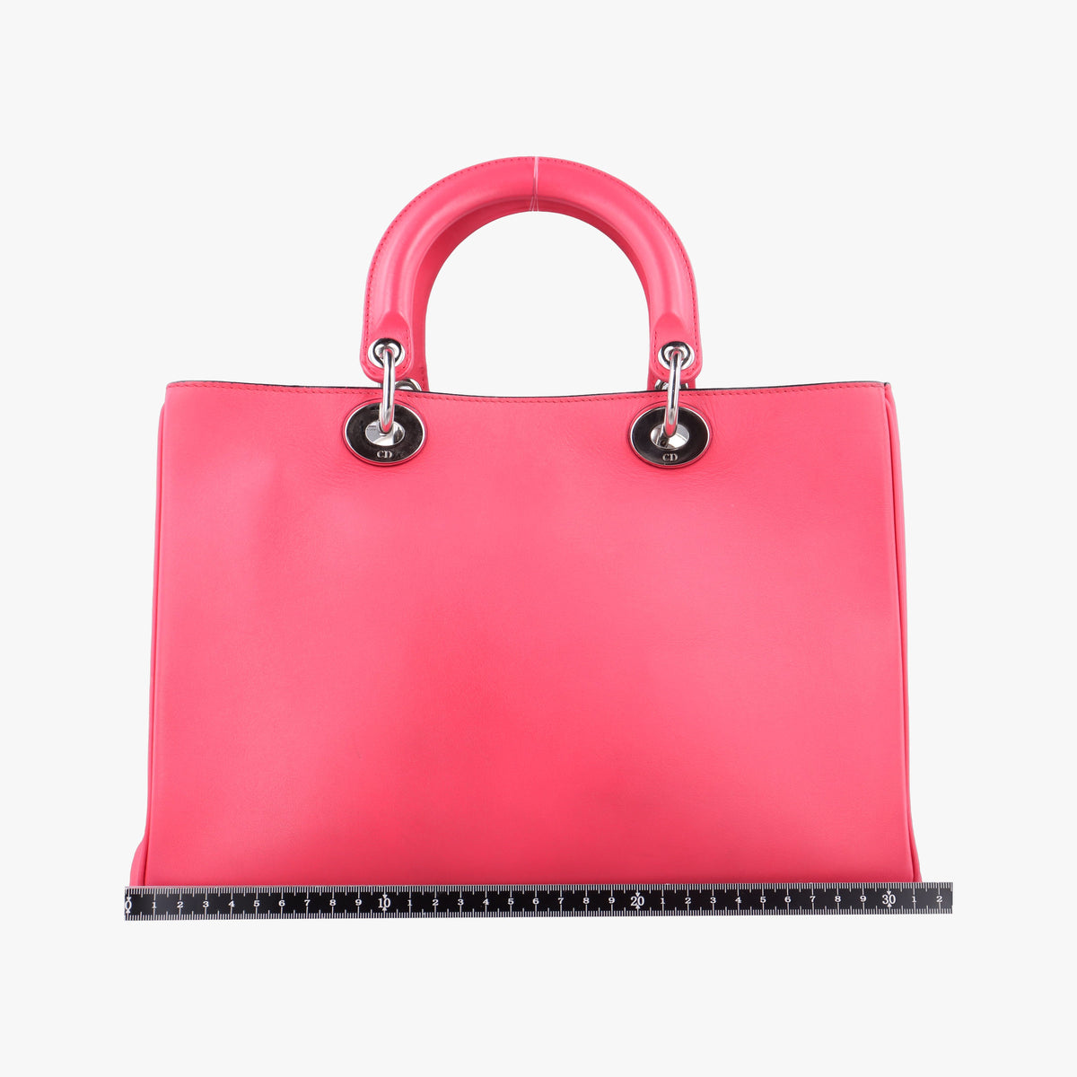 Pre-owned Christian Dior Diorissimo Rose Leather  shoulderbag | stylenewstar