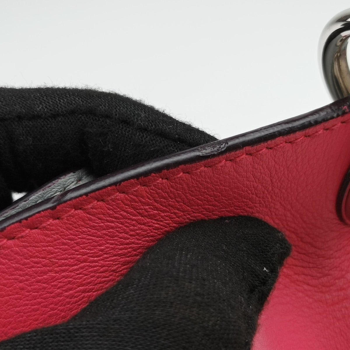 Pre-owned Christian Dior Diorissimo Rose Leather  shoulderbag | stylenewstar