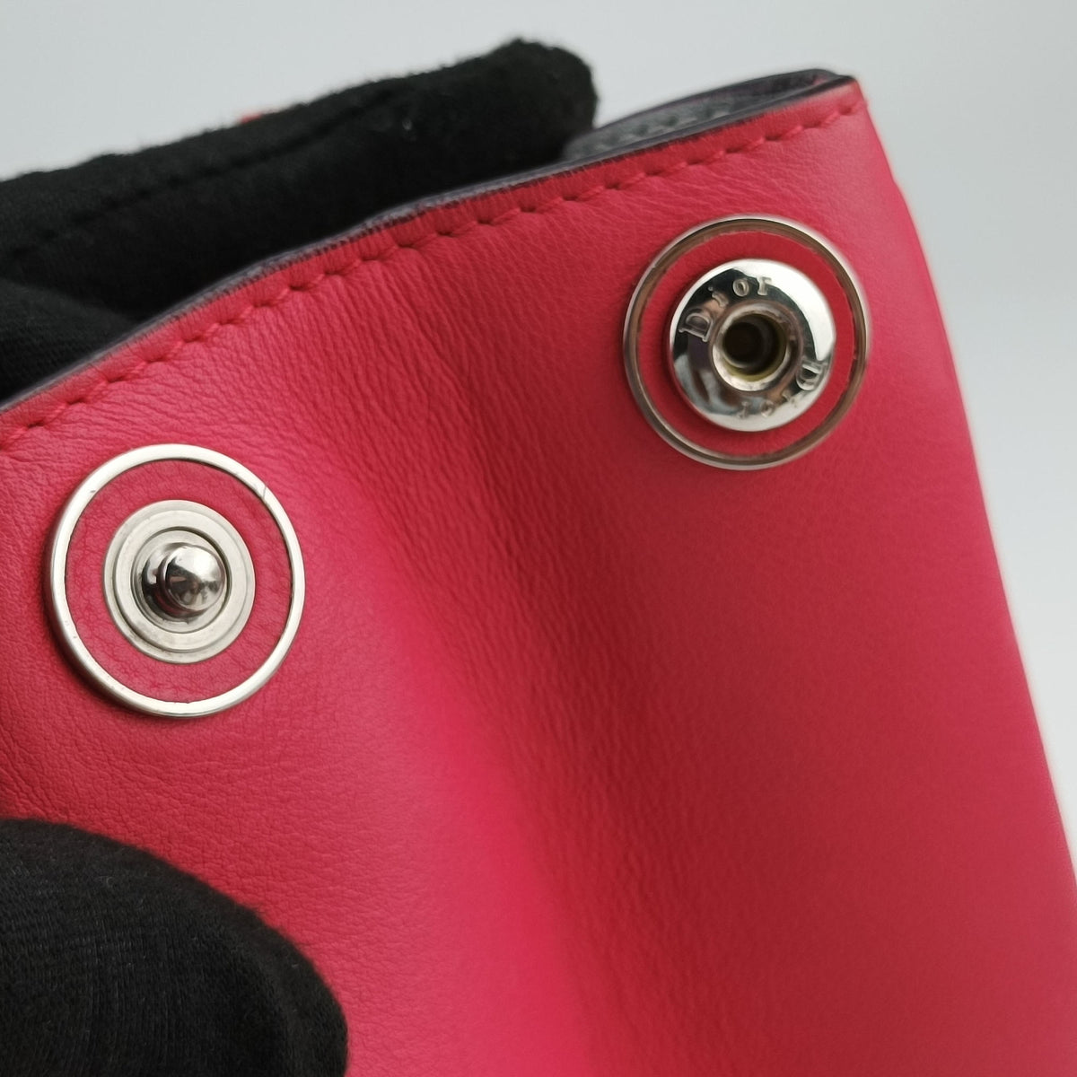 Pre-owned Christian Dior Diorissimo Rose Leather  shoulderbag | stylenewstar