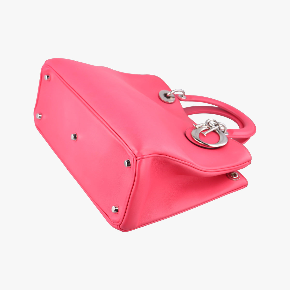Pre-owned Christian Dior Diorissimo Rose Leather  shoulderbag | stylenewstar