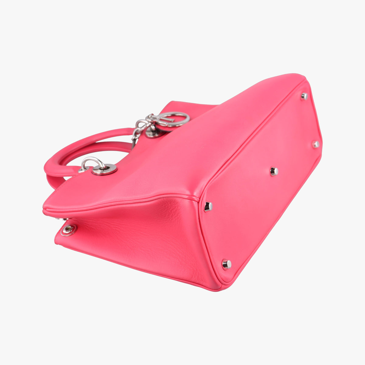 Pre-owned Christian Dior Diorissimo Rose Leather  shoulderbag | stylenewstar