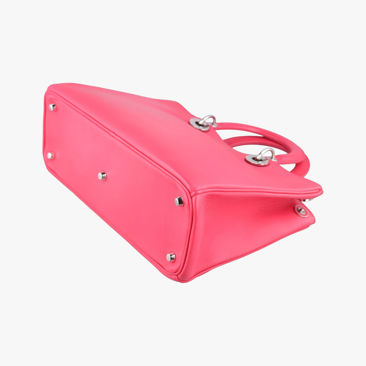 Pre-owned Christian Dior Diorissimo Rose Leather  shoulderbag | stylenewstar