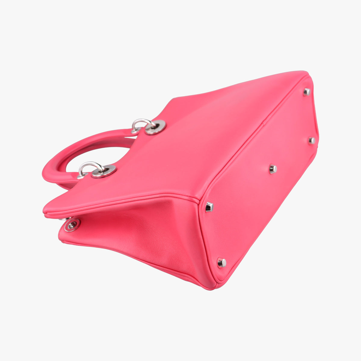 Pre-owned Christian Dior Diorissimo Rose Leather  shoulderbag | stylenewstar