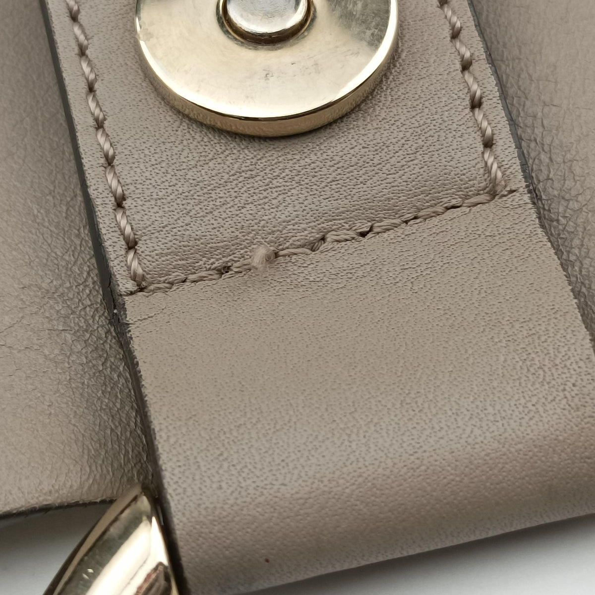 Pre-owned Chloe FAYE Grey Suede × leather  shoulderbag | stylenewstar