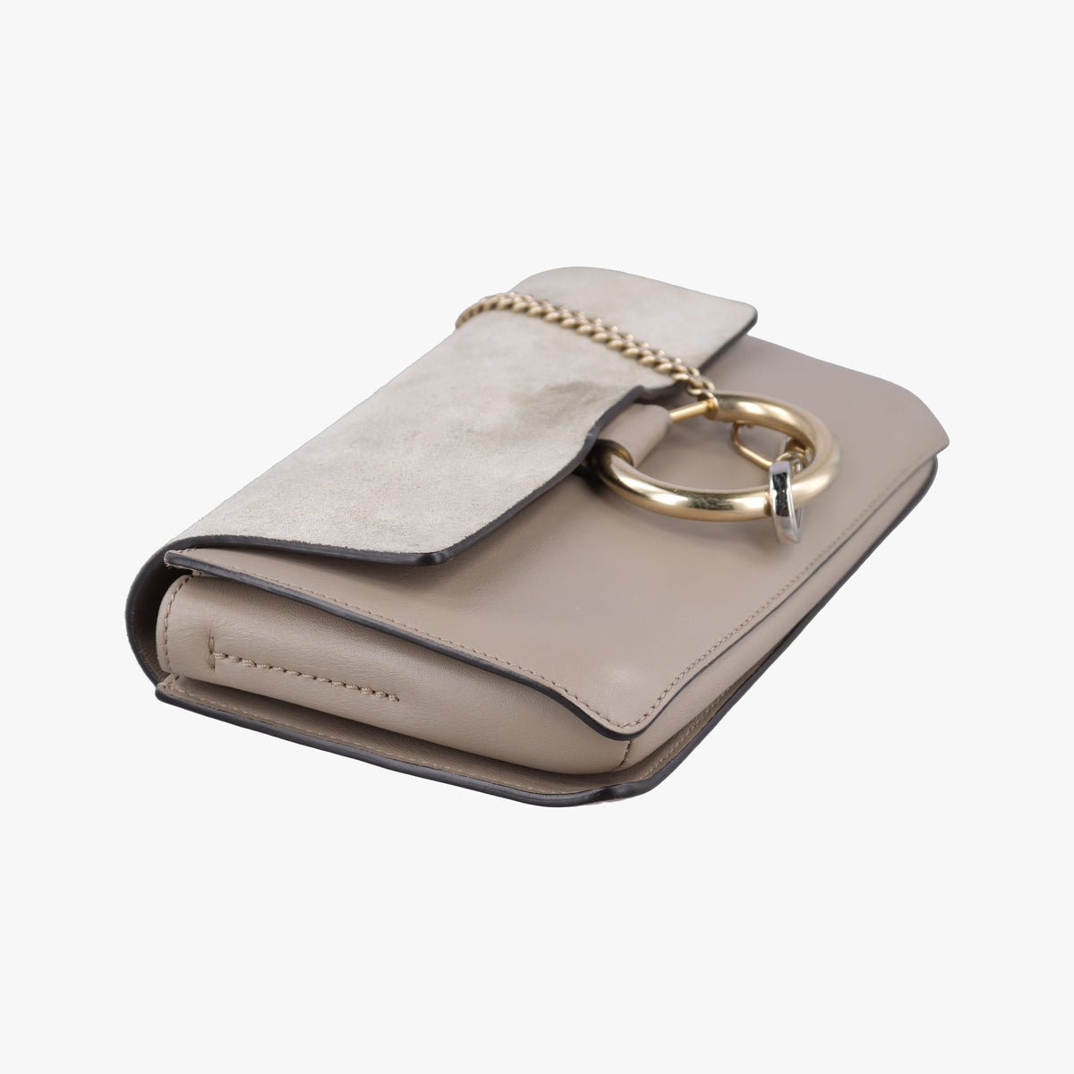 Vintage Chloe FAYE Grey Suede × leather  shoulderbag | stylenewstar