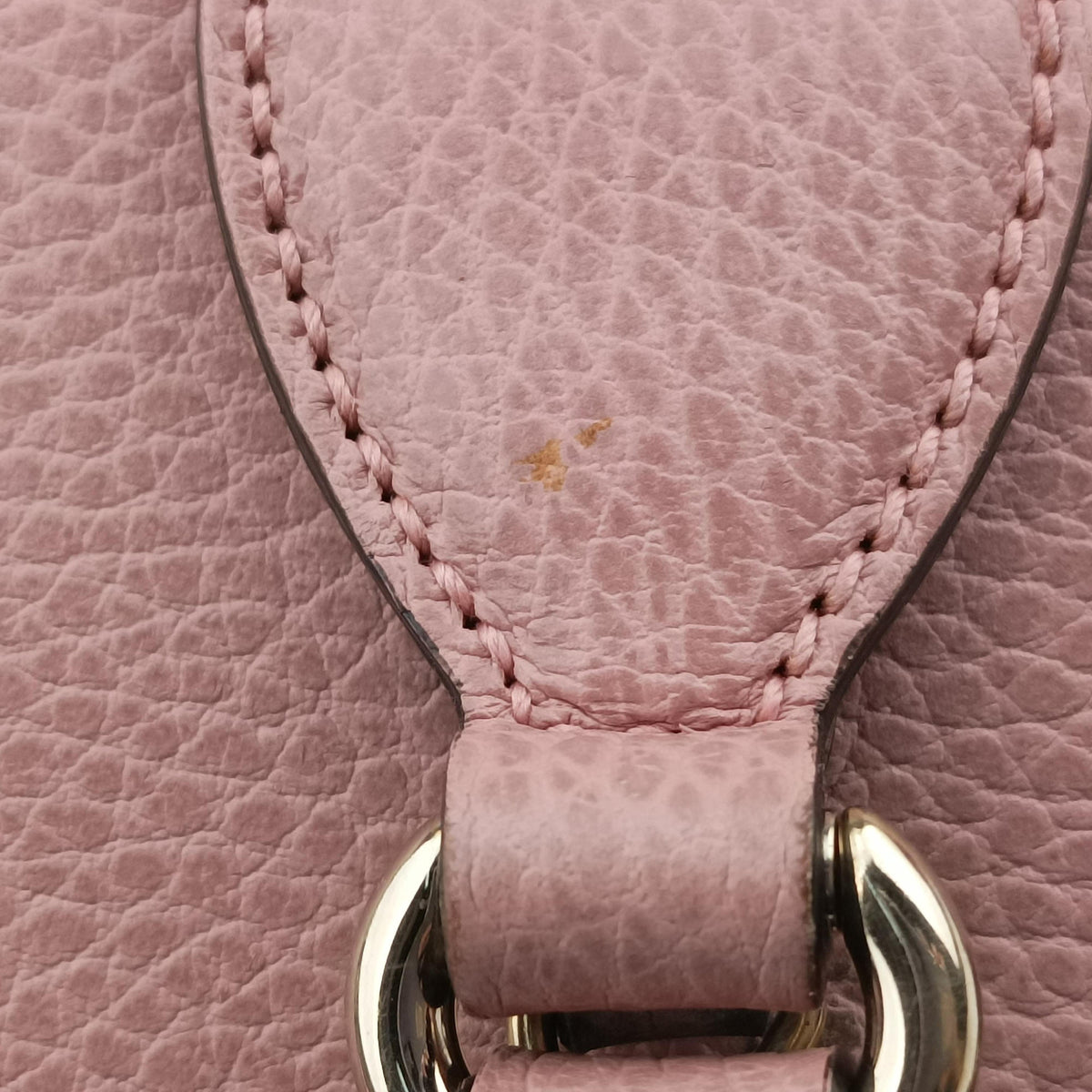 Pre-owned Gucci Interlocking G charm Dome Pink Leather 449661 shoulderbag | stylenewstar