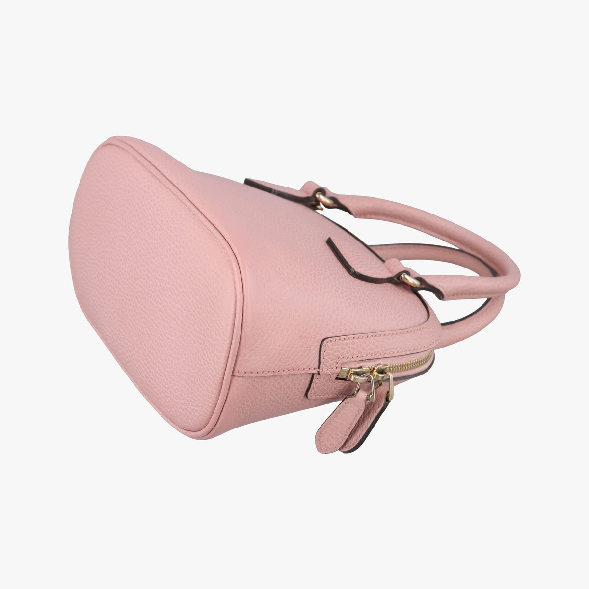 Pre-owned Gucci Interlocking G charm Dome Pink Leather 449661 shoulderbag | stylenewstar