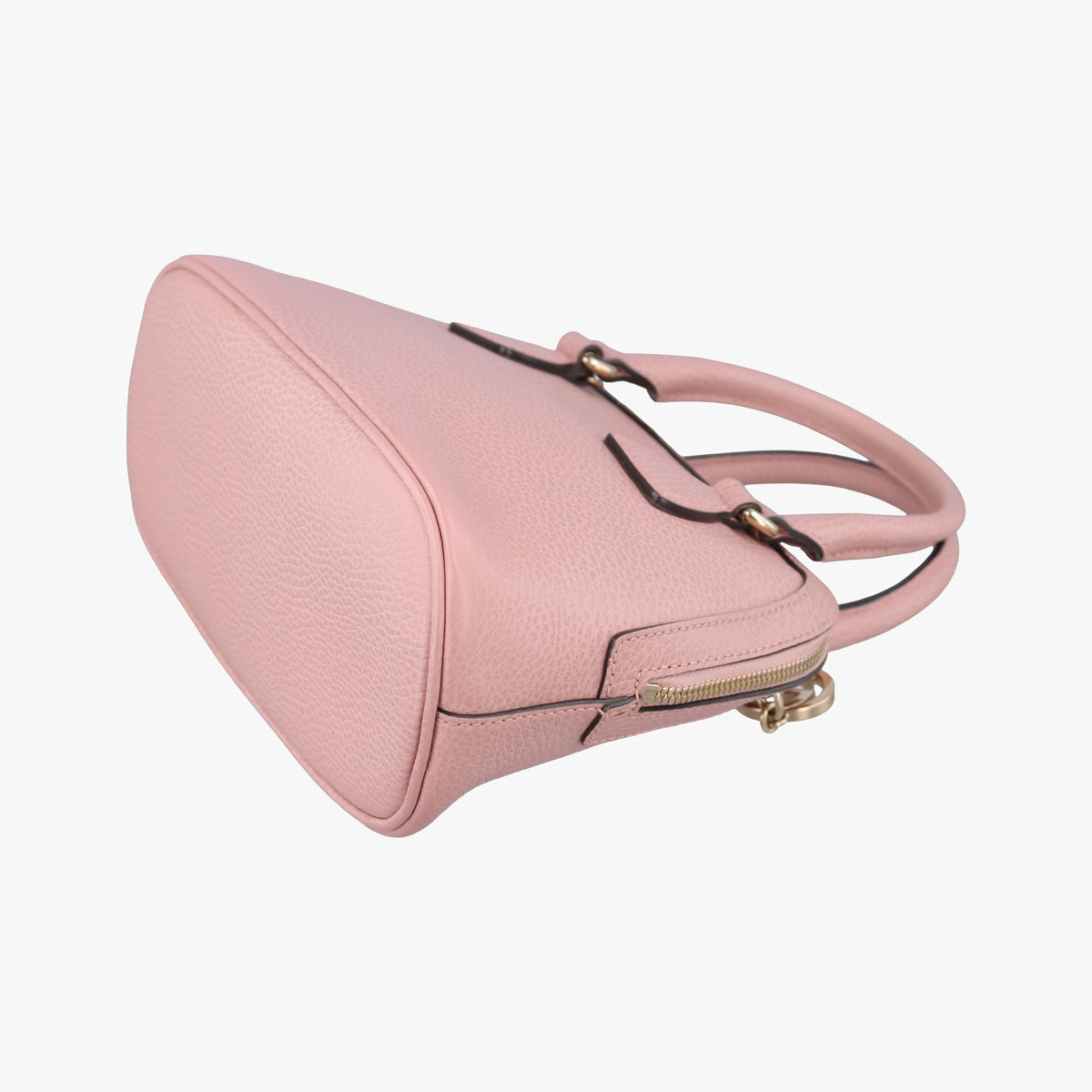 Pre-owned Gucci Interlocking G charm Dome Pink Leather 449661 shoulderbag | stylenewstar