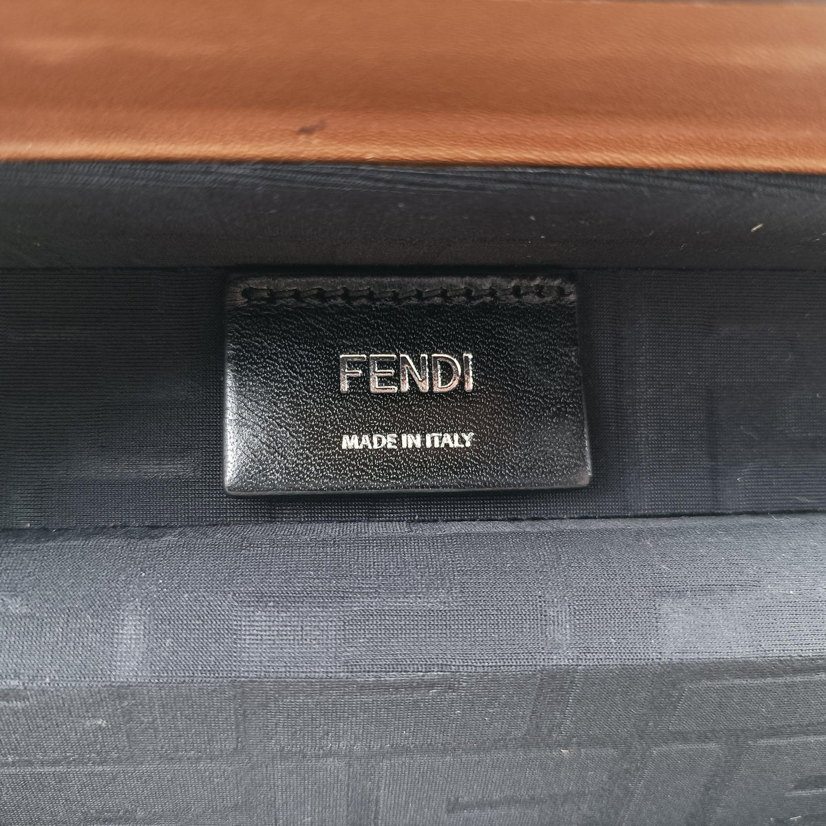 Pre-owned Fendi Zucca Trunk Brown PVC coated canvas×Leather 7VA507 shoulderbag | stylenewstar