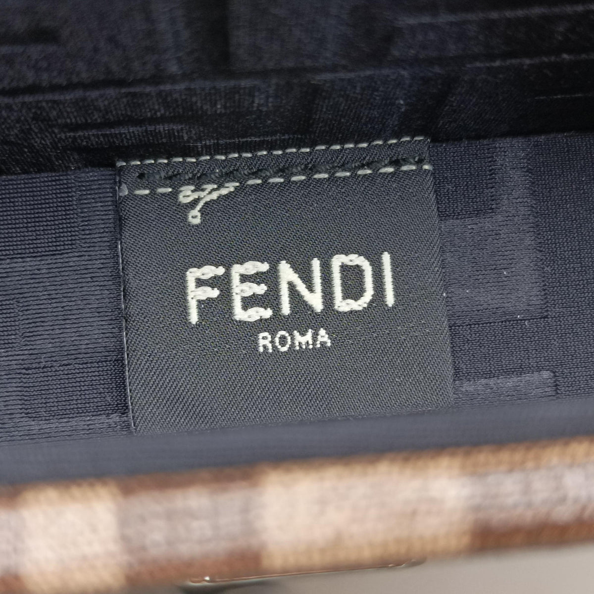 Pre-owned Fendi Zucca Trunk Brown PVC coated canvas×Leather 7VA507 shoulderbag | stylenewstar