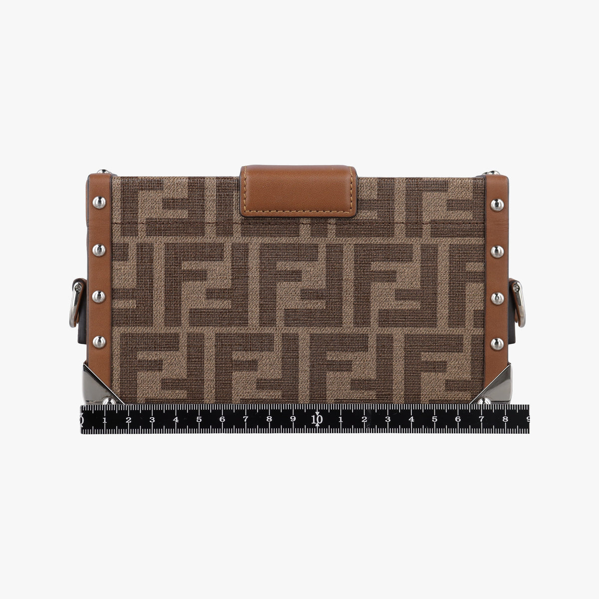 Vintage Fendi Zucca Trunk Brown PVC coated canvas×Leather 7VA507 shoulderbag | stylenewstar