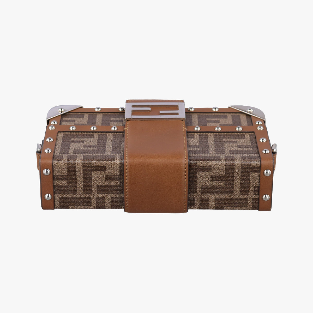 Vintage Fendi Zucca Trunk Brown PVC coated canvas×Leather 7VA507 shoulderbag | stylenewstar