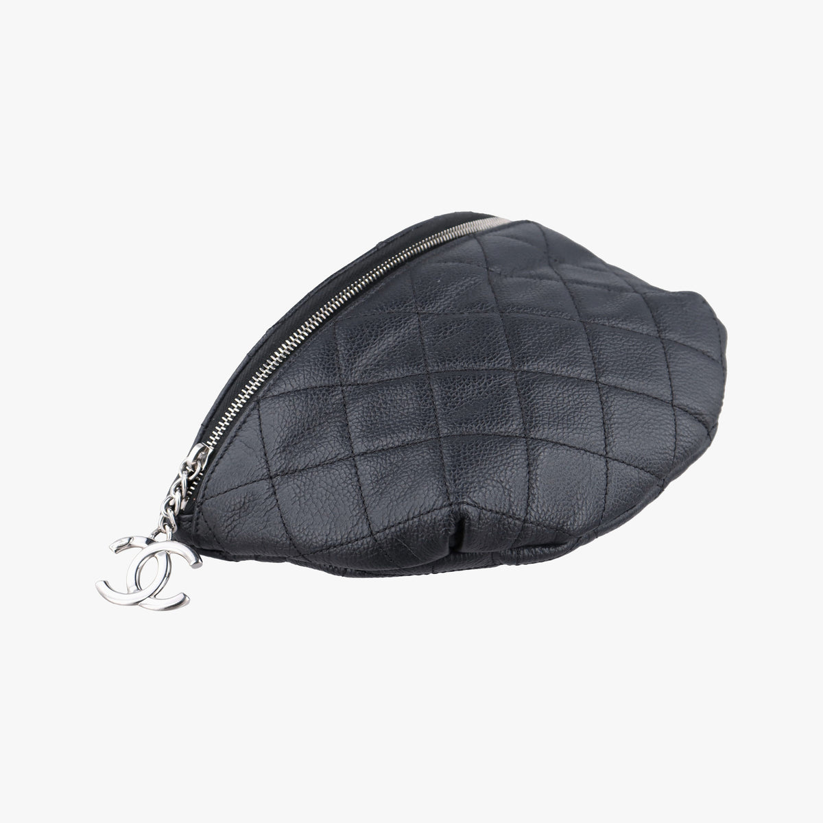 Pre-owned Chanel Uniform Black Leather  bum bag/waist bag | stylenewstar