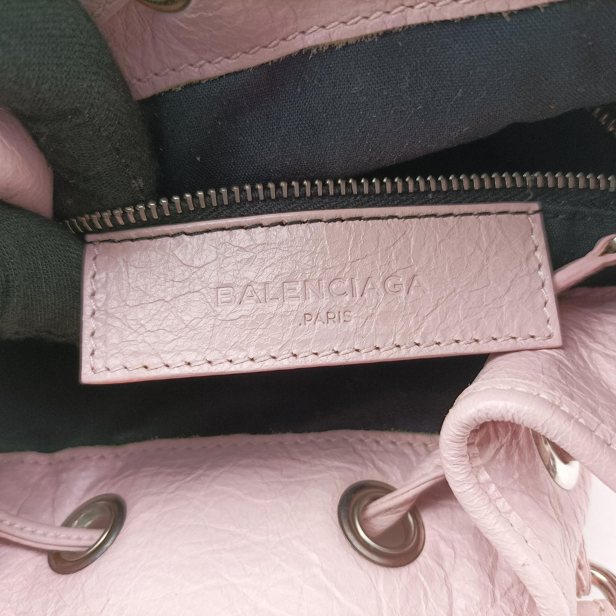 Secondhand Balenciaga Pompon Pink Lambskin  shoulderbag | stylenewstar