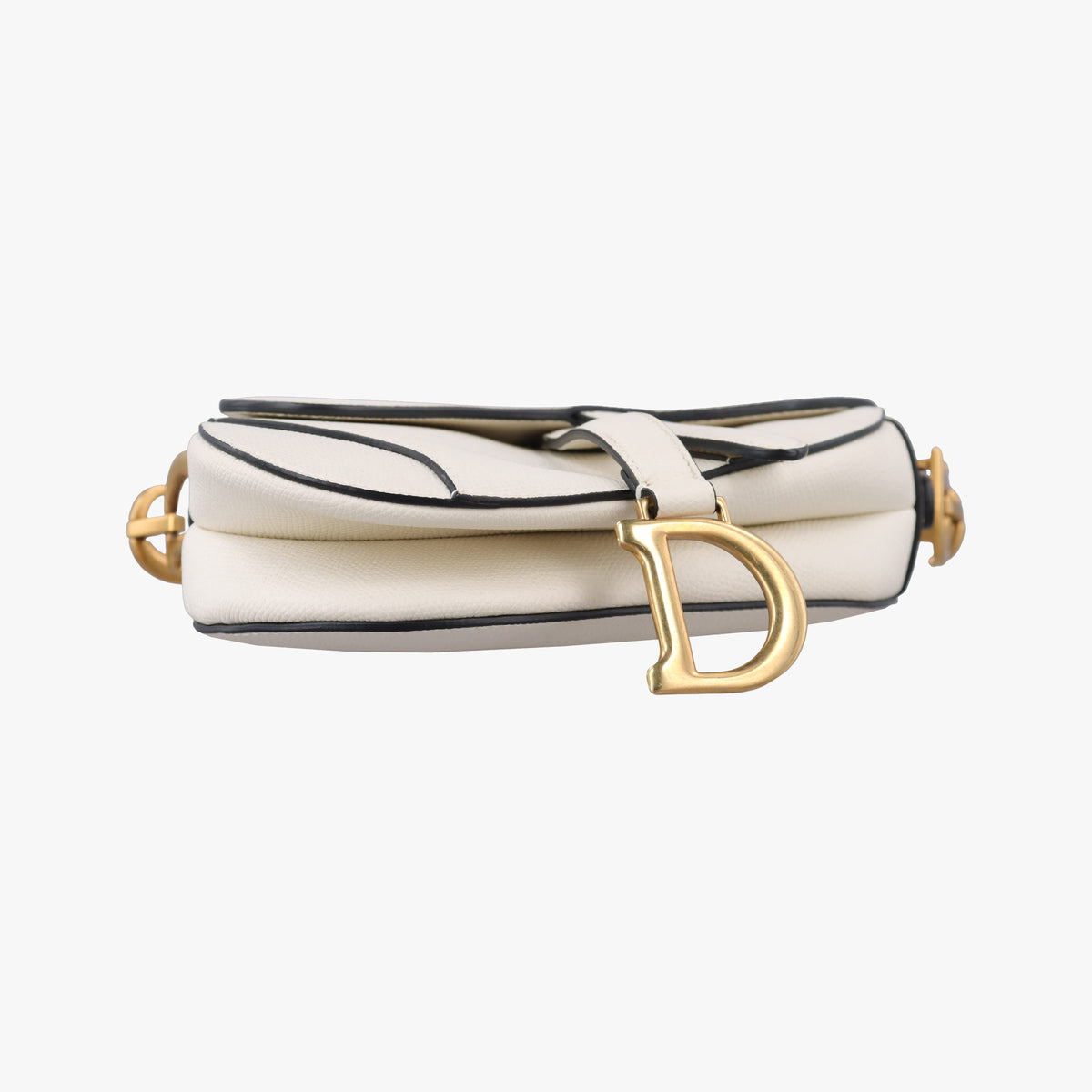 Pre-owned Christian Dior Saddle White Leather  handbag | stylenewstar