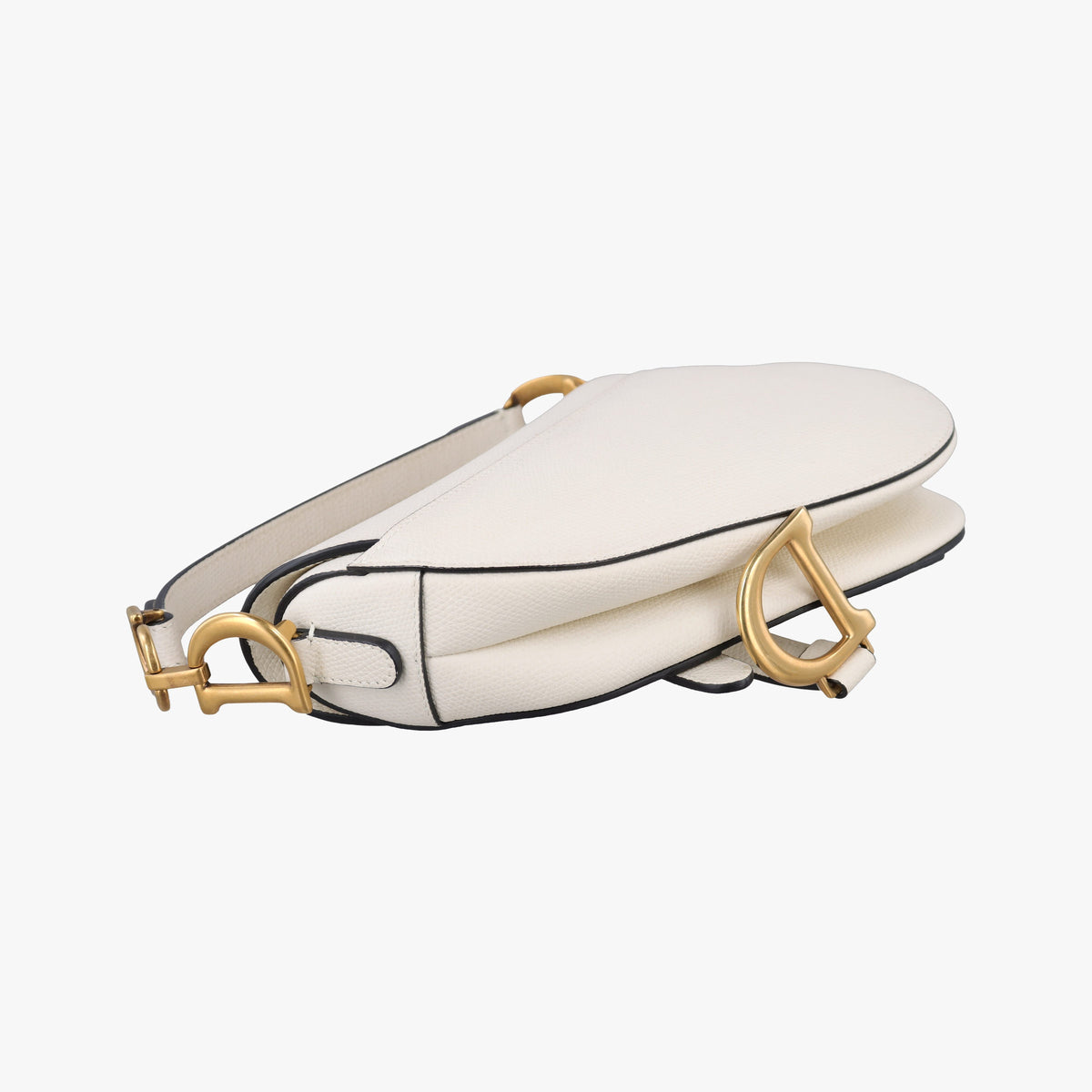 Pre-owned Christian Dior Saddle White Leather  handbag | stylenewstar