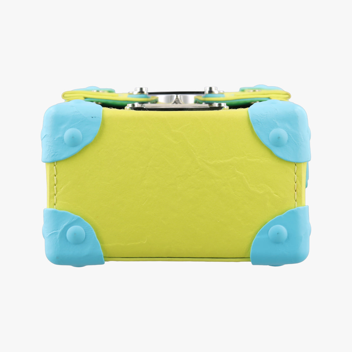 Pre-owned Louis Vuitton Vertical Trunk Yellow x Blue Monogram Playground M82007 shoulderbag | stylenewstar