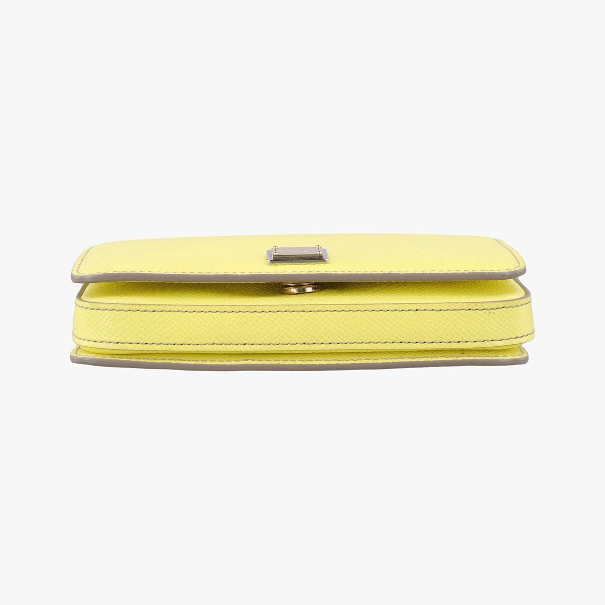 Pre-owned Dolce & Gabbana SICILY Yellow Leather  shoulderbag | stylenewstar