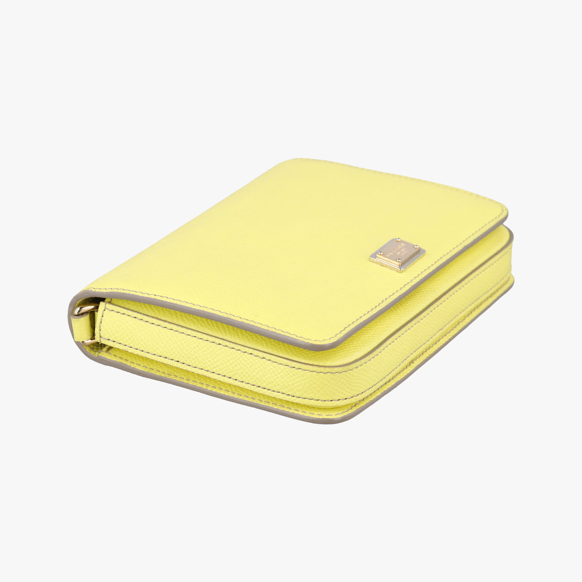 Pre-owned Dolce & Gabbana SICILY Yellow Leather  shoulderbag | stylenewstar