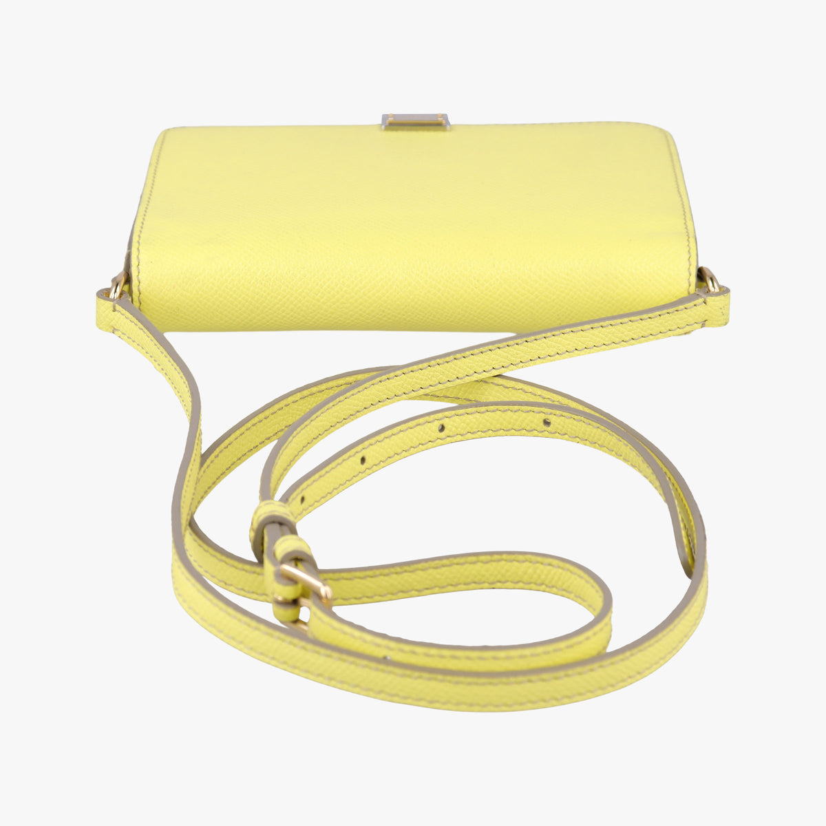 Pre-owned Dolce & Gabbana SICILY Yellow Leather  shoulderbag | stylenewstar