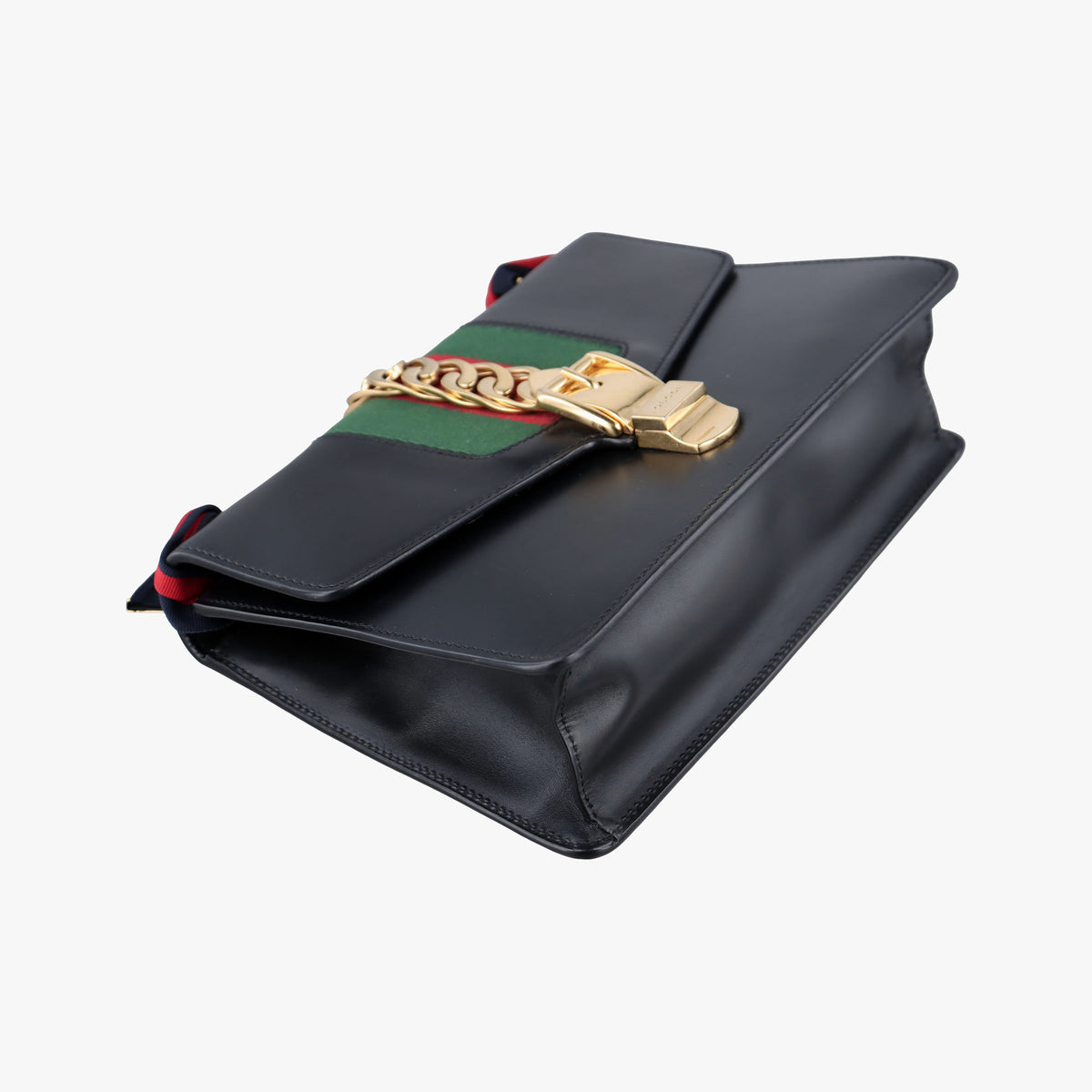 Pre-owned Gucci Sylvie Black Leather 421882 shoulderbag | stylenewstar