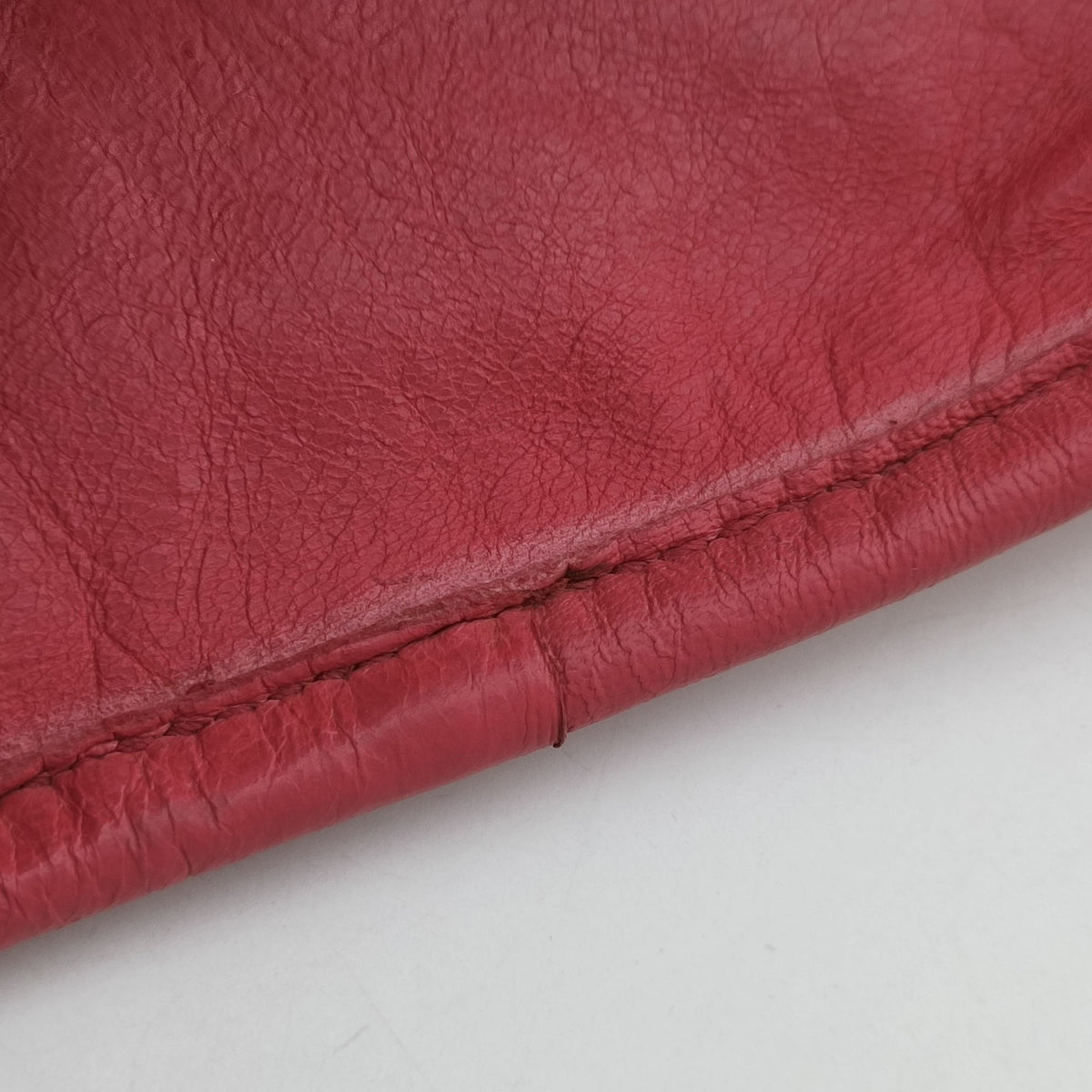 Pre-owned Balenciaga The Work Pink lambskin 132110 shoulderbag | stylenewstar