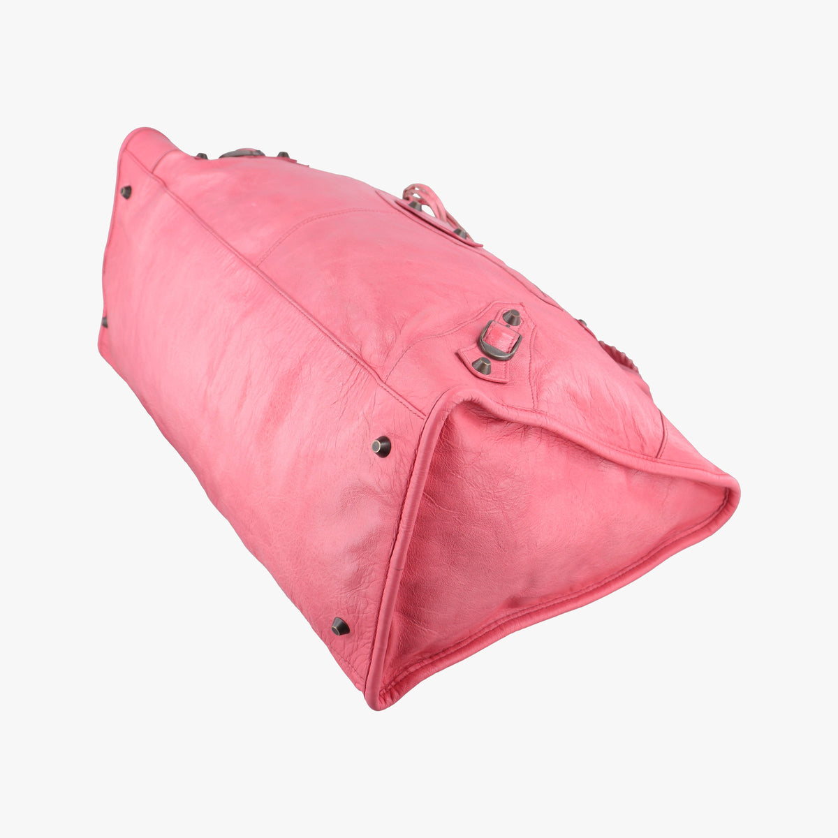 Pre-owned Balenciaga The Work Pink lambskin 132110 shoulderbag | stylenewstar