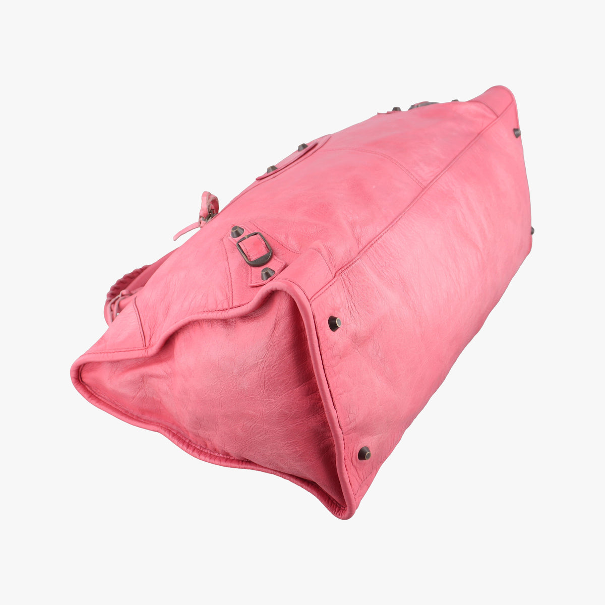 Pre-owned Balenciaga The Work Pink lambskin 132110 shoulderbag | stylenewstar