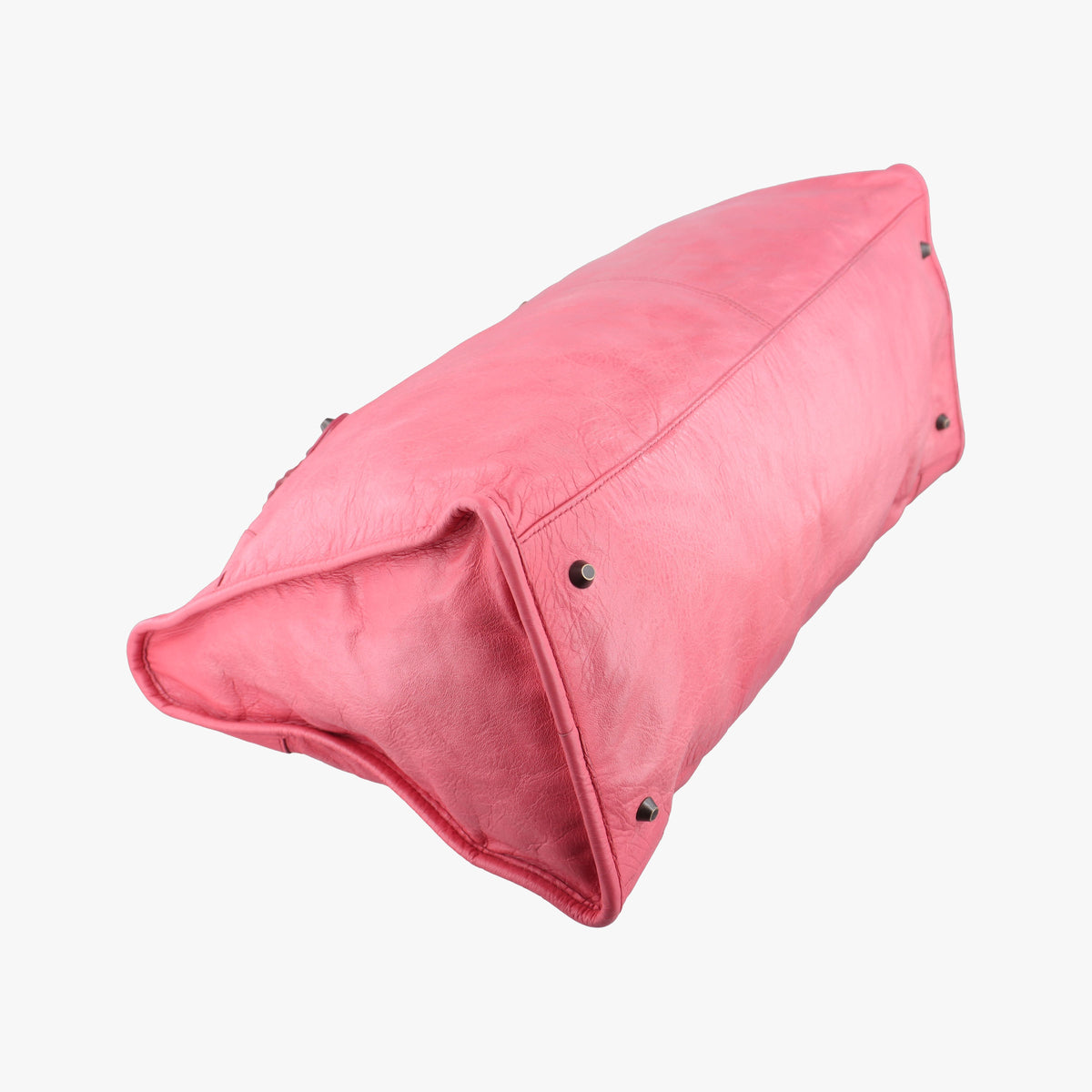 Pre-owned Balenciaga The Work Pink lambskin 132110 shoulderbag | stylenewstar