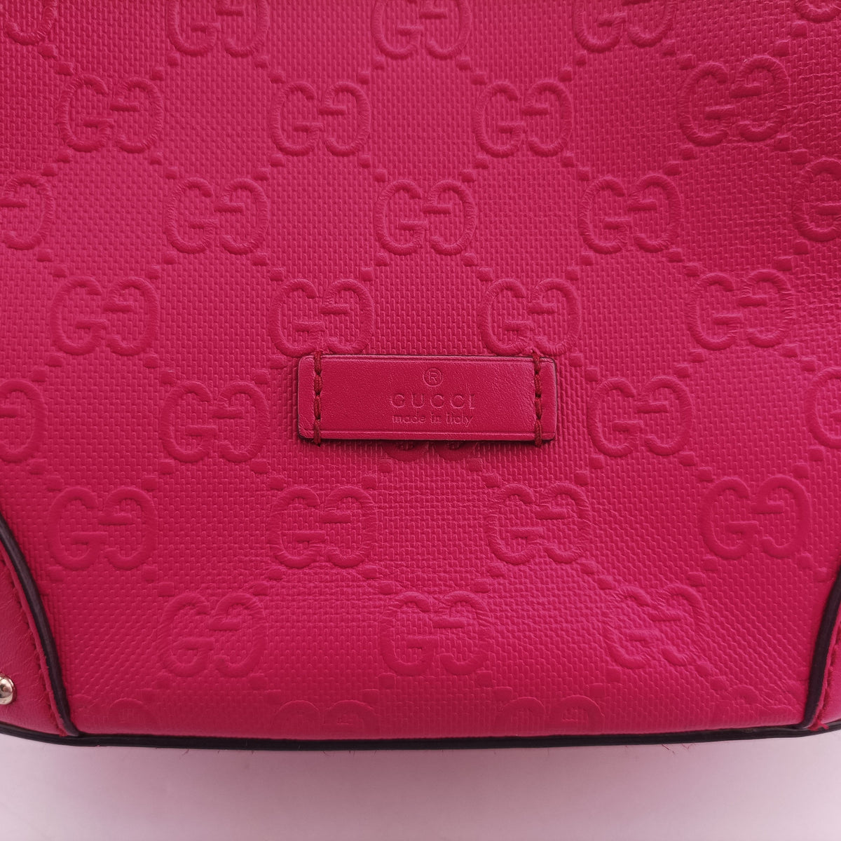 Vintage Gucci Bright Diamante Bucket Red Leather 354229 shoulderbag | stylenewstar