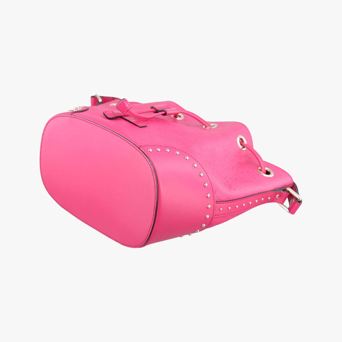 Vintage Gucci Bright Diamante Bucket Red Leather 354229 shoulderbag | stylenewstar
