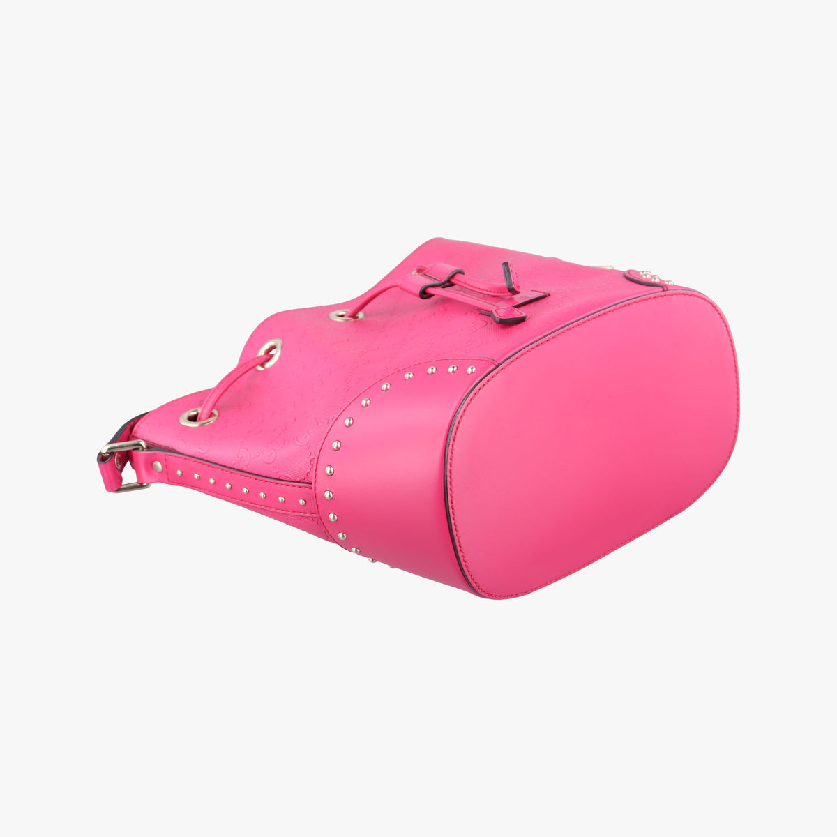 Vintage Gucci Bright Diamante Bucket Red Leather 354229 shoulderbag | stylenewstar