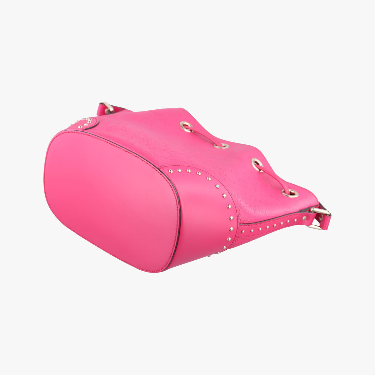 Vintage Gucci Bright Diamante Bucket Red Leather 354229 shoulderbag | stylenewstar
