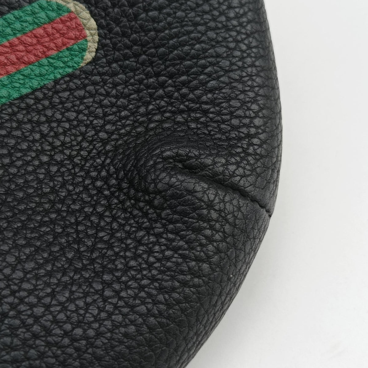 Vintage Gucci Print Black Leather 527792 bum bag/waist bag | stylenewstar