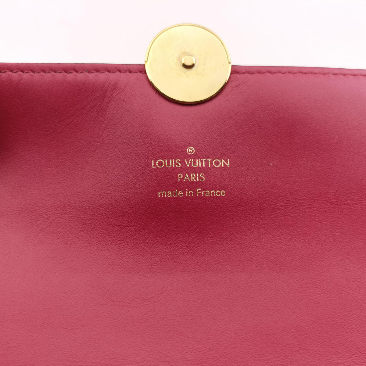 Pre-owned Louis Vuitton Portefeuille FLORE Chain brown×LIE DE VIN Monogram Canvas×calf leather M67404 shoulderbag | stylenewstar
