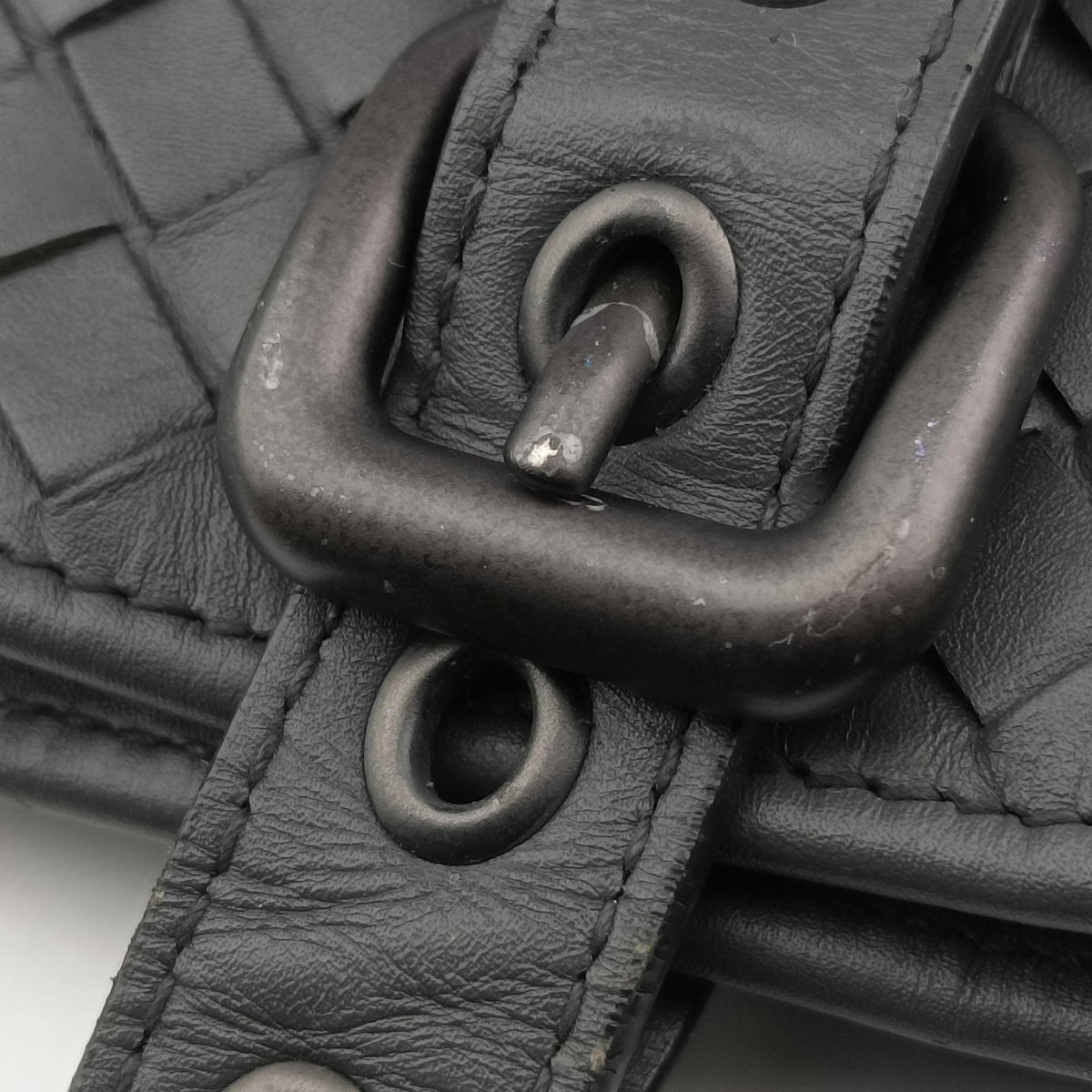Secondhand Bottega Veneta Intrecciato Shopper Acatl Grey lambskin  handbag | stylenewstar