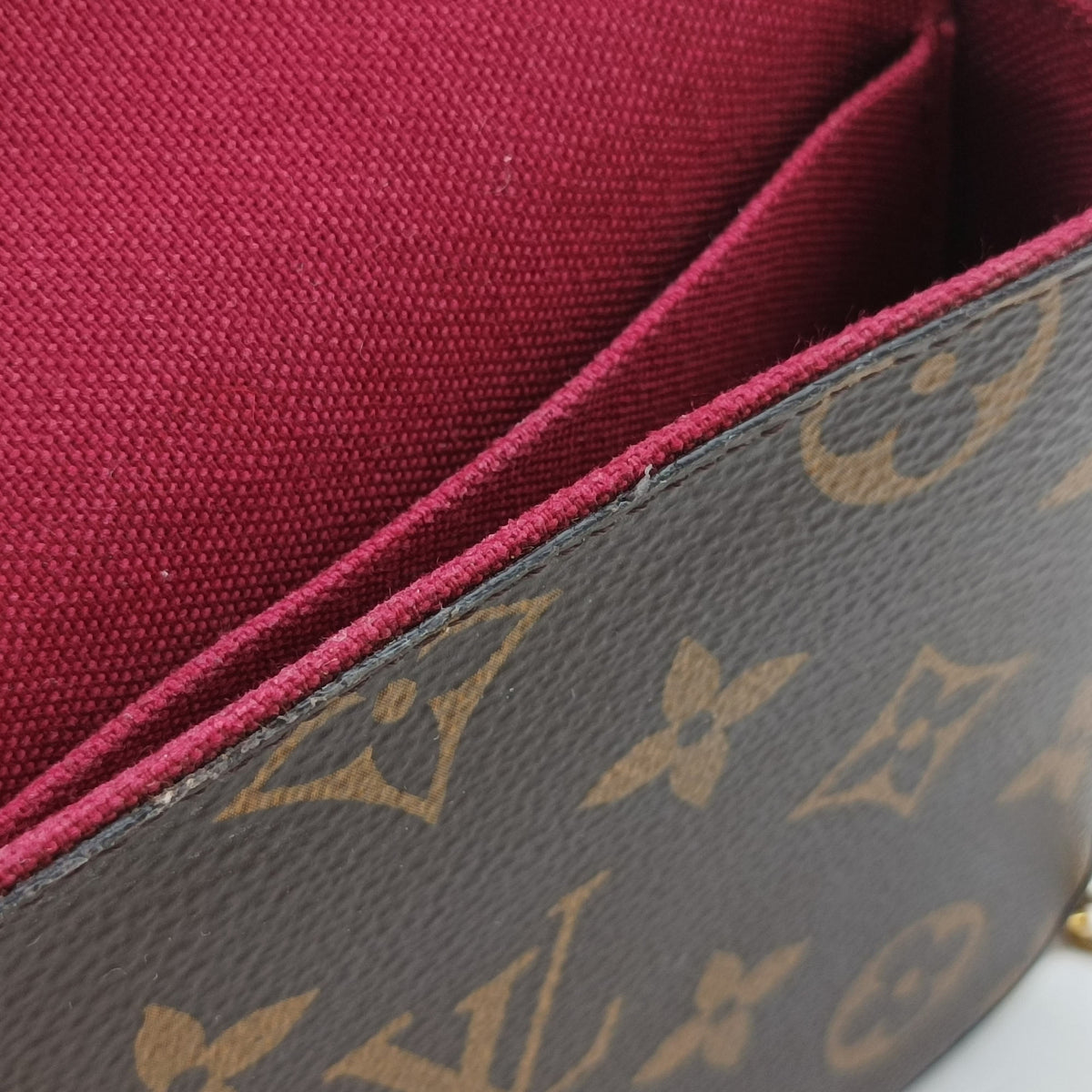 Pre-owned Louis Vuitton Pochette Felicie Brown Monogram Canvas M61276 shoulderbag | stylenewstar