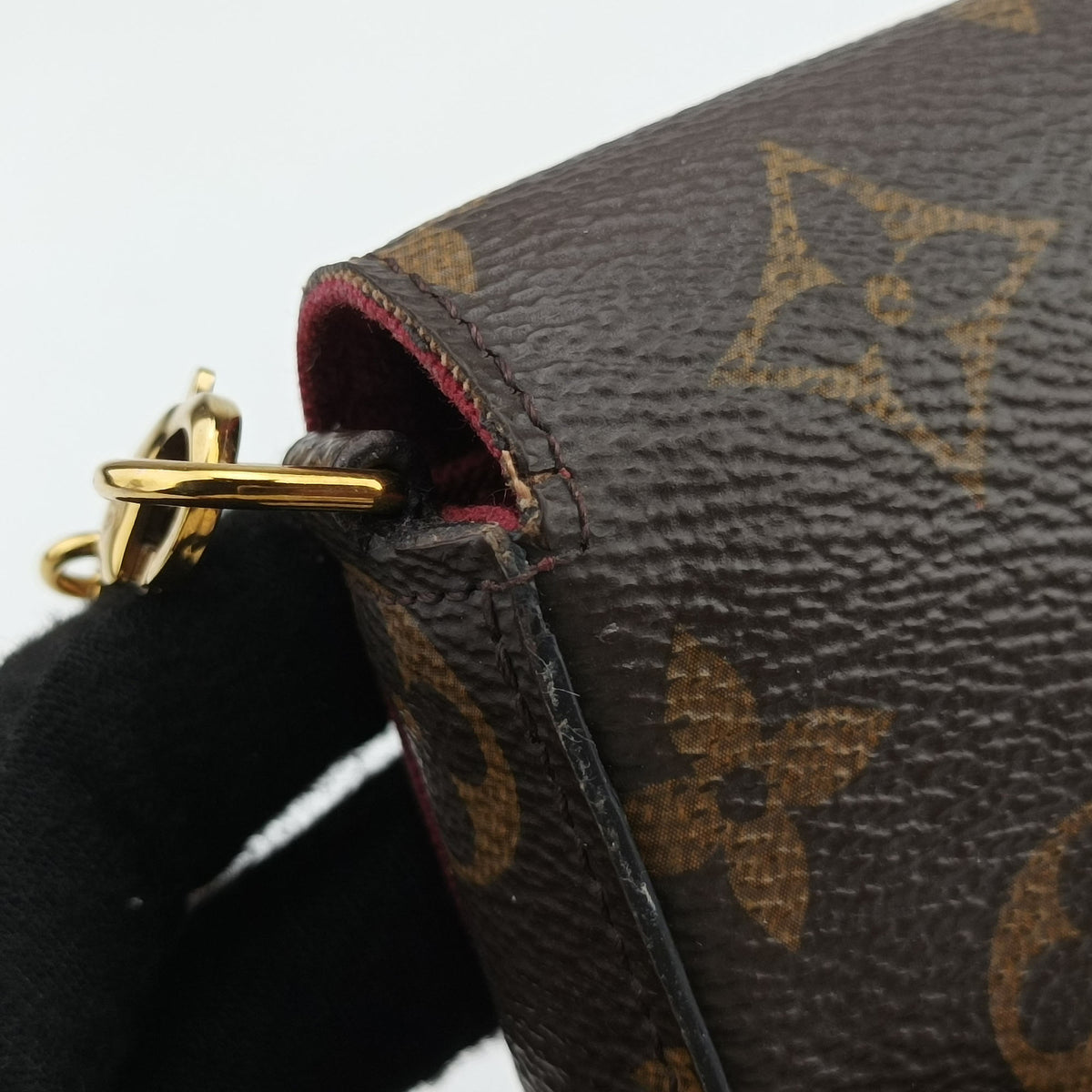 Pre-owned Louis Vuitton Pochette Felicie Brown Monogram Canvas M61276 shoulderbag | stylenewstar